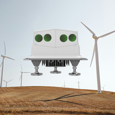4Hz Frequenz Windturbinen-Lidar für maximale Passweite 500mm und -180°-180° Windrichtungsbereich in der Windkraftindustrie