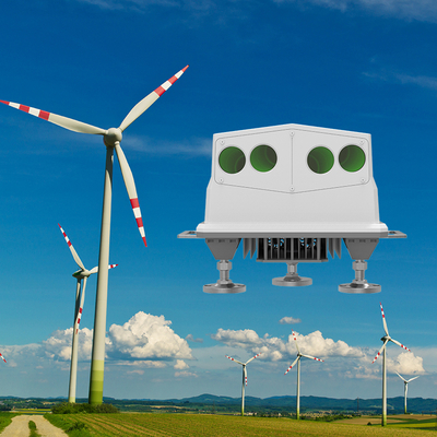NL750 Windpark Lidar Bereich 50m-750m und Windrichtungsbereich -180°-180° für erneuerbare Energien