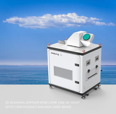 3d, das große Strecke des Doppler-Windgeschwindigkeit Lidar-Blickfeld-Entdeckungs-Abstands-4km-8km scannt