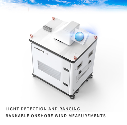 Helle Entdeckung und Erstreckungslidar-Wind-Maß bankfähiges 3d an Land